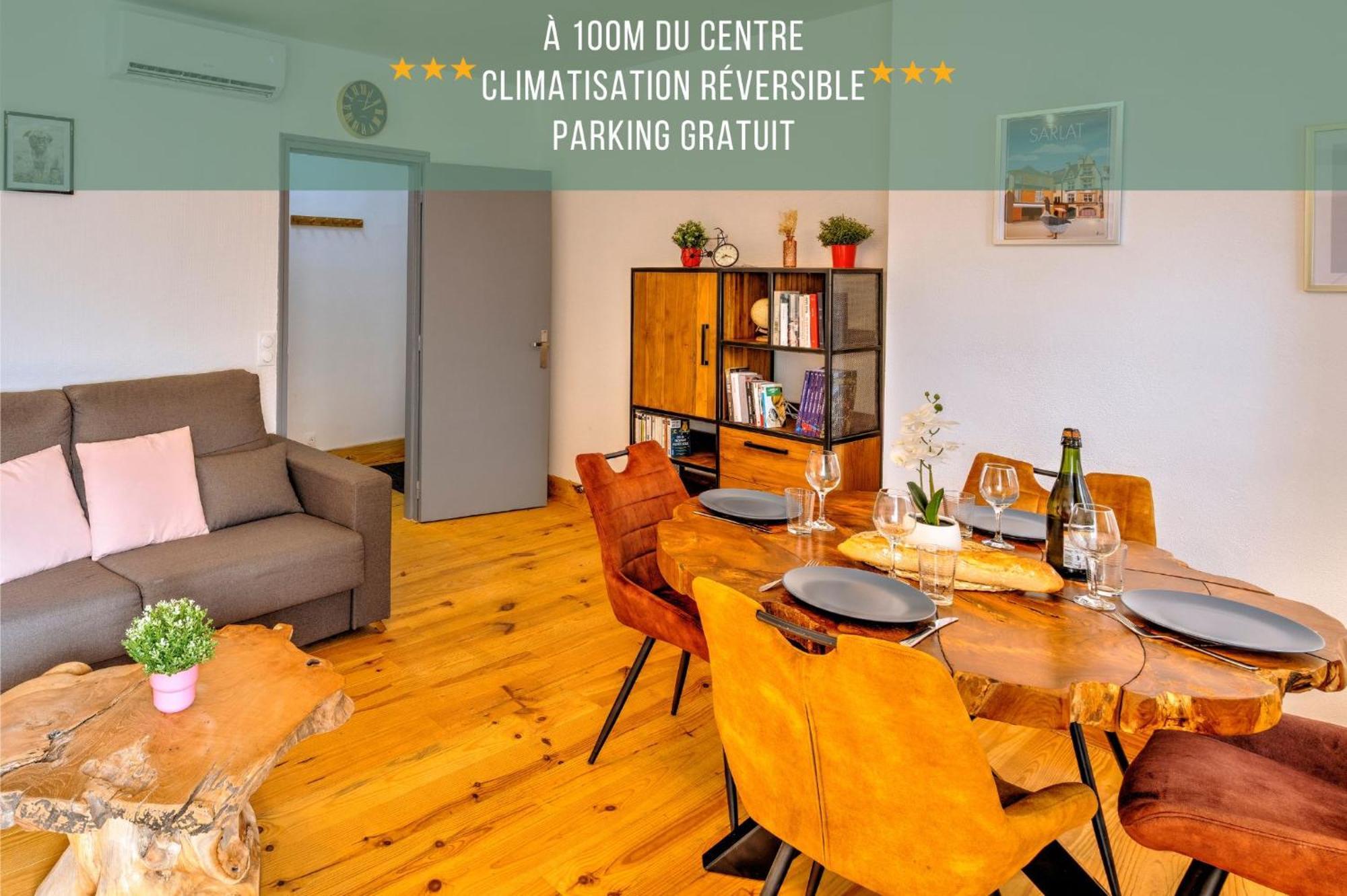 3 Pieces, Climatise, Calme, 100M Du Centre, Parking, "Lyriade" Sarlat-la-Caneda Exterior photo